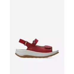 WOLKY WOLKY ADURA SANDAL RED LEATHER