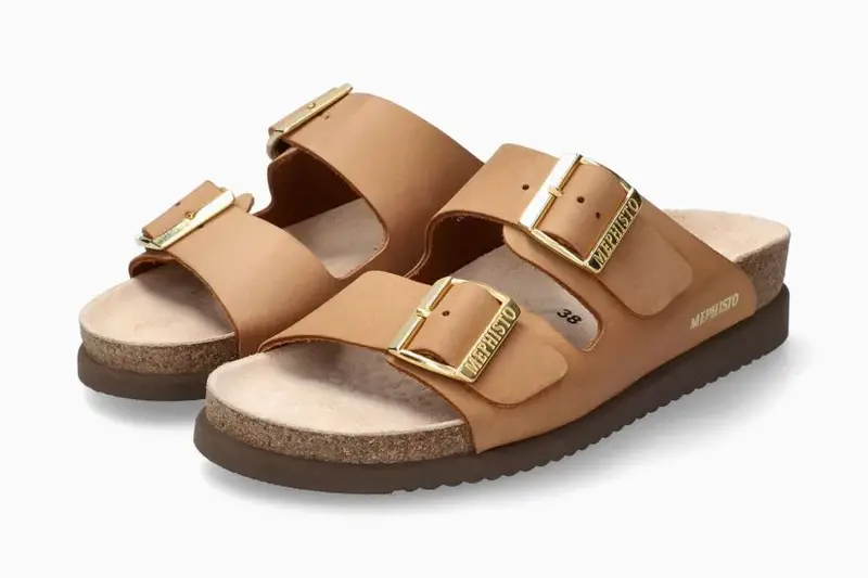 MEPHISTO MEPHISTO HESTER SANDAL CAMEL SCRATCH