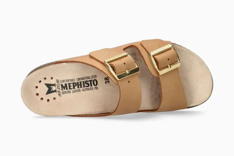 MEPHISTO MEPHISTO HESTER SANDAL CAMEL SCRATCH