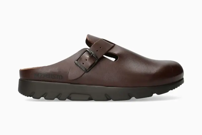 MEPHISTO MEPHISTO ZAVERIO FIT CLOG CHESNUT LEATHER