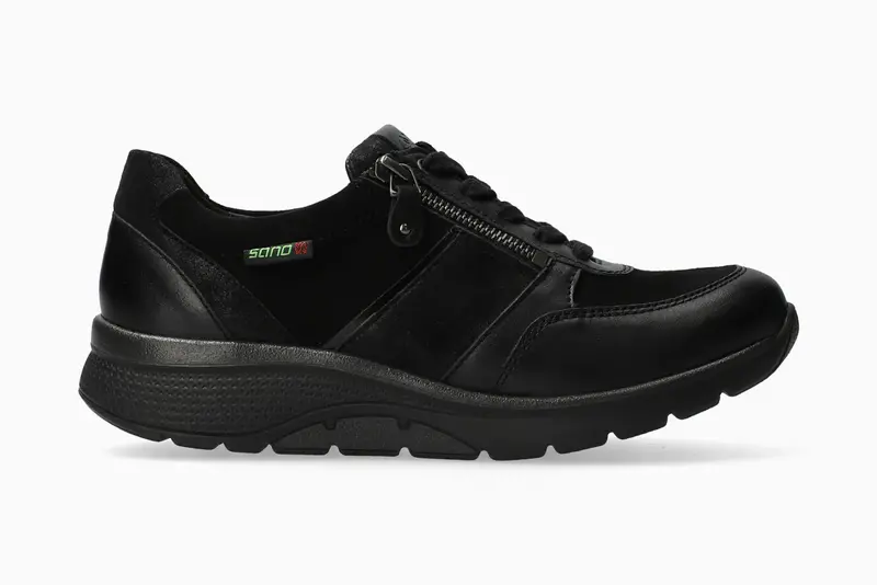 MEPHISTO MEPHISTO SANO IZAE SNEAKER BLACK SUEDE LEATHER