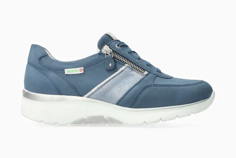 MEPHISTO MEPHISTO SANO IZAE SNEAKER DENIM LEATHER