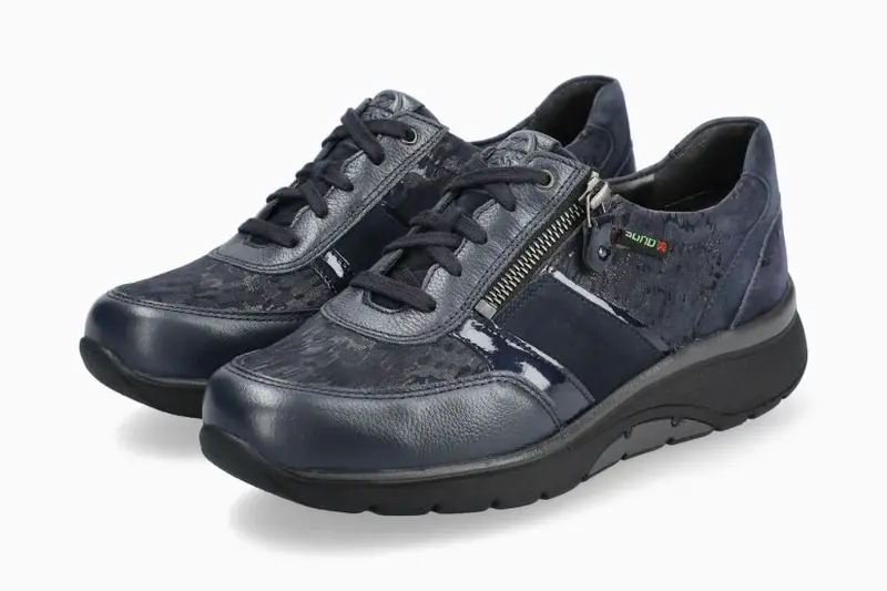 MEPHISTO MEPHISTO SANO IZAE SNEAKER NAVY LEATHER