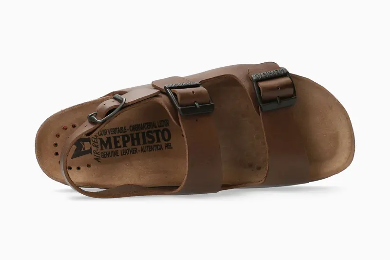 MEPHISTO MEPHISTO NARDO SANDAL BROWN SCRATCH