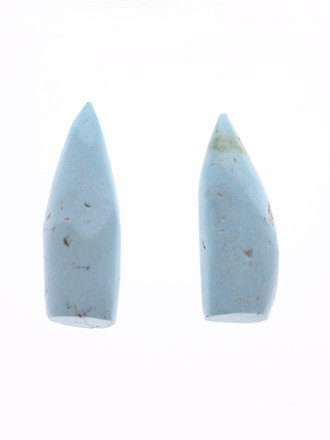 4.20ctw set of two Untreated Burtis Blue Turquoise Cabochons 4.20ctw set of two Untreated Burtis Blue Turquoise Cabochons