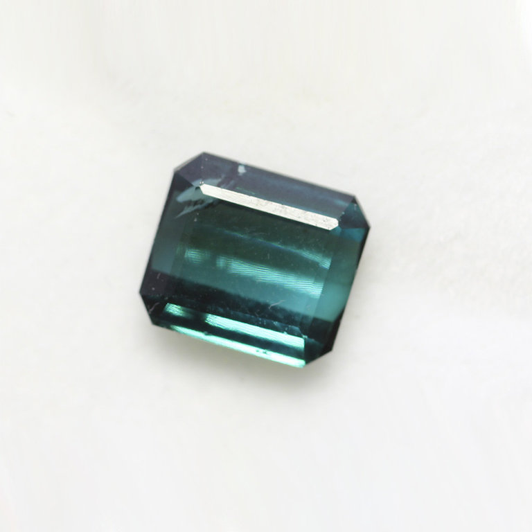 3.30ct Emearld-cut Indicolite Tourmaline Gemstone