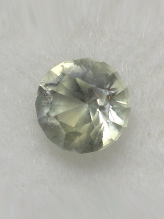 0.30ct Round Unheated Greyish-blue Montana Sapphire Gemstone (Missouri river near Helena)