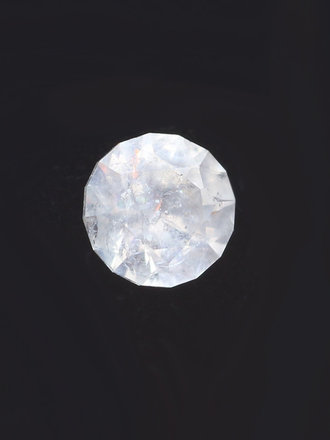 0.90ct Round Unheated Colorless Montana Sapphire Gemstone (Missouri river near Helena)