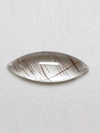 4.65ct marquise-shaped 20x8mm Rutilated Quartz Cabochon
