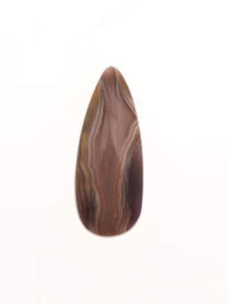 19.45ct elongated pear-shaped Luna Agate Cabochon 19.45ct elongated pear-shaped Luna Agate Cabochon