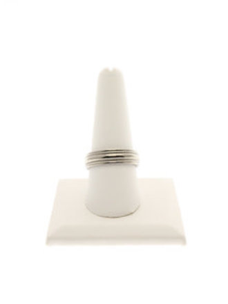 Stuller Titanium Grooved & Domed 6mm Band - size 8.5