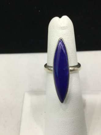 Sterling Silver Lapis Lazuli Ring - size 5
