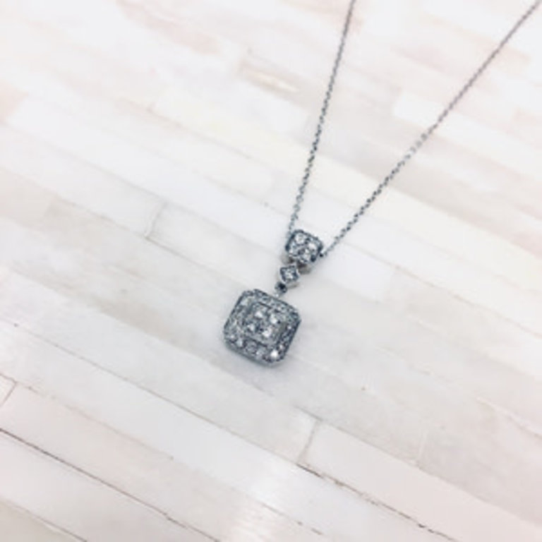 14KW Necklace with 0.25ctw diamonds H, SI2-I1