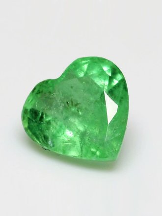 0.41ct Heart-shaped Emerald Gemstone