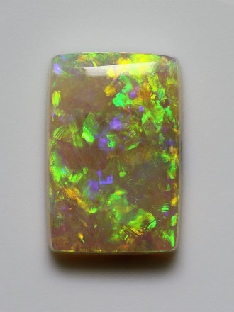 2.51ct freeshape Green & Orange Mintabie White Opal Cabochon 2.51ct freeshape Green & Orange Mintabie White Opal Cabochon