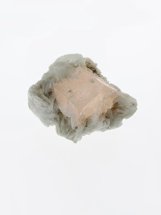420ct Morganite mineral specimen on matrix