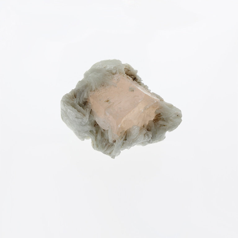 420ct Morganite mineral specimen on matrix