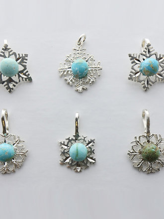 Sterling Pendant Colorado Burtis Blue Turquoise