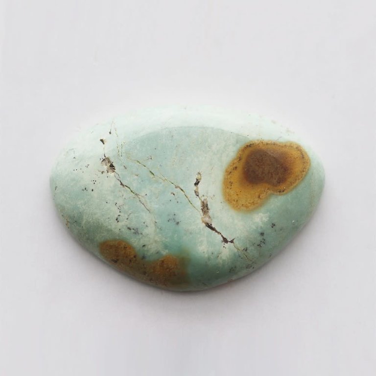 8.80ct Untreated Burtis Blue Turquoise Cabochon