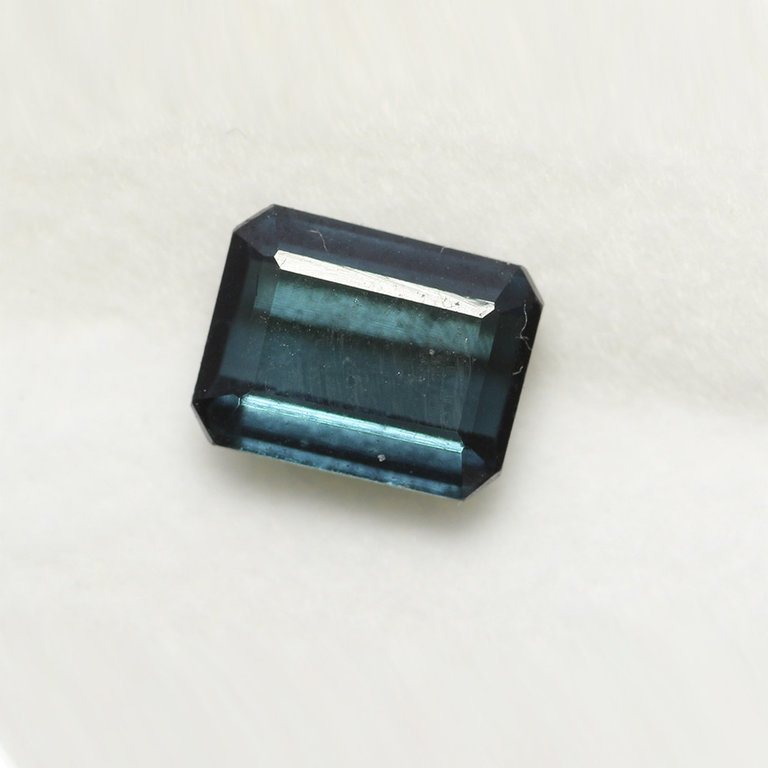 2.60ct Emearld-cut Indicolite Tourmaline Gemstone