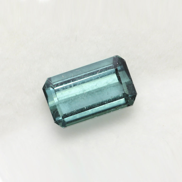 2 ct Emerald-cut Indicolite Tourmaline Gemstone
