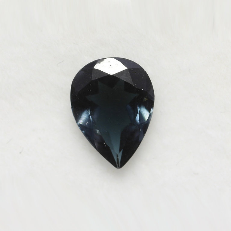 0.80ct Pear-shaped Indicolite Tourmaline Gemstone