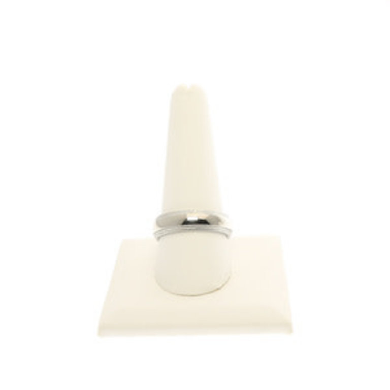 Stuller Stainless Steel 6mm polished double miligrain band size 10