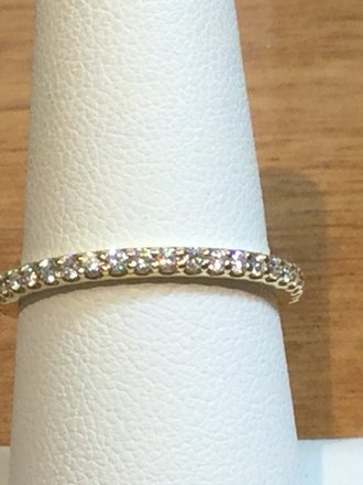 14K Yellow 1/3 CTW 1.5mm Diamond Ring Size 7
