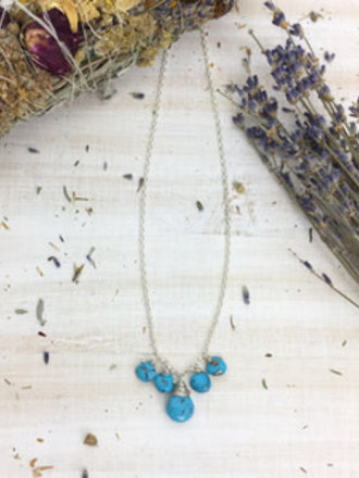 Argentium Silver  Sleeping Beauty Turquoise Necklaces
