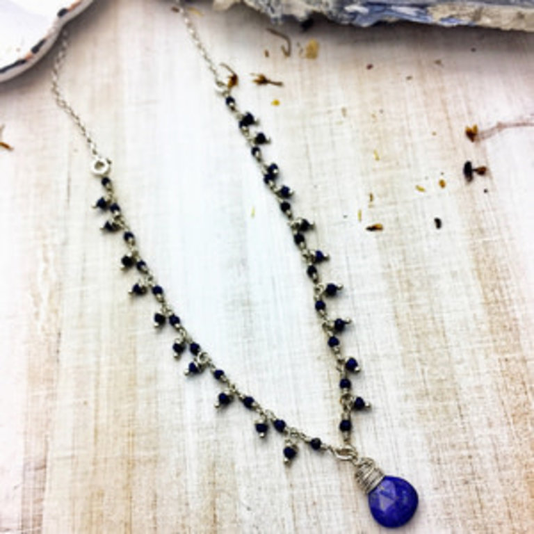 Argentium Silver Lapis Lazuli Necklaces