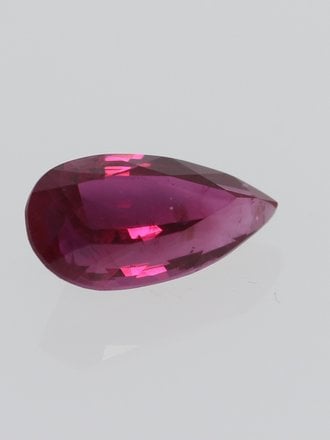 0.77ct Pear-shaped 7.4 x 4mm Burmese Ruby Gemstone