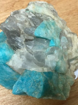 80g Colorado amazonite and quartz 1.5 x 1.5 x 1.5in mineral specimen