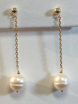 14KY Cultured Freshwater Pearl Earrings