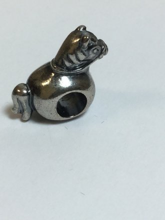Sterling Silver Rocking Horse Kera Bead 16.75 x 14.25mm 3.5 grams