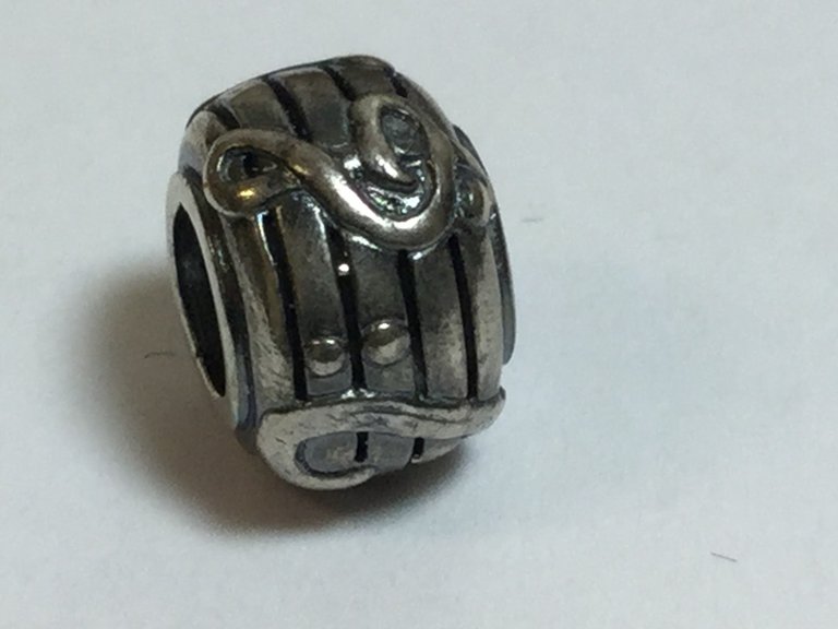 Sterling Silver Musical Notes Kera Bead 10 x 7 x 10mm 3 grams