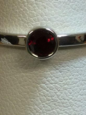 14K White 4mm Chatham Lab-grown Ruby Ring Size 7 Stuller