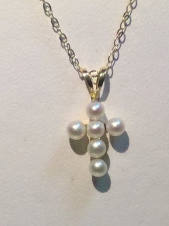 14KY Youth Pearl 14" Necklace