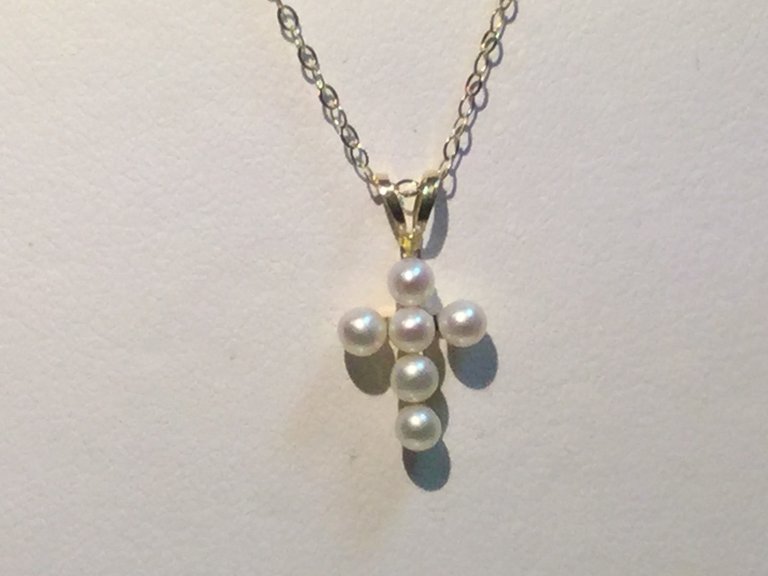14KY Youth Pearl 14" Necklace