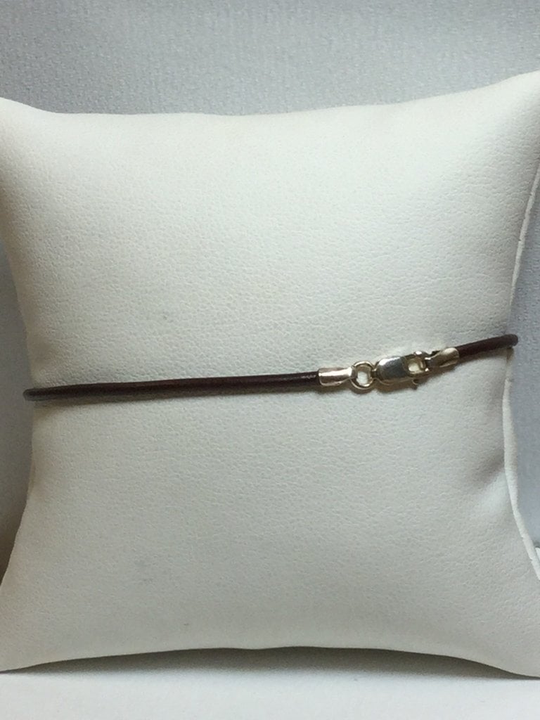 7 in Brown Silver-Plated Brown Bracelet