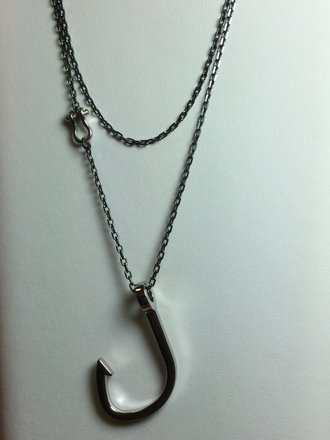 Sterling Silver Hooked Necklace by Miansai
