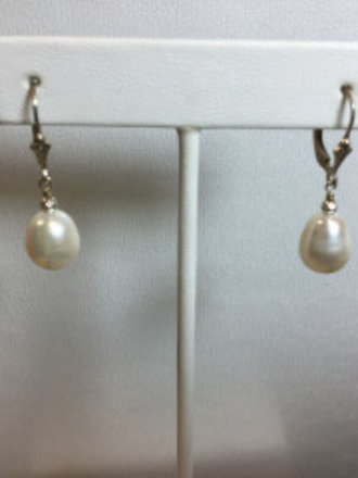 Sterling Silver Freshwater Cultured Pearl Earrings
