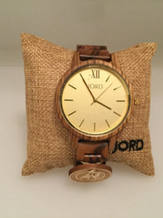 Frankie Zebrawood & Champagne JORD Watch