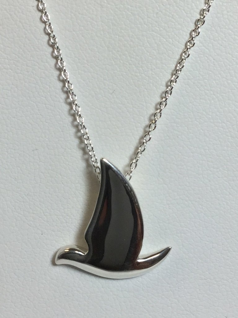 Sterling Dove 16-18" Necklace