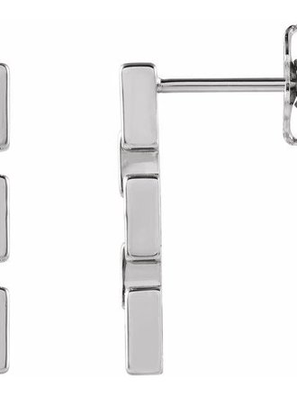 Sterling Silver Chain Link Earrings