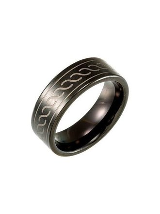 Tungsten 8.3 mm Band with Black Immerse Plating Band - Size 11