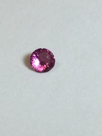 Tourmaline .19 ct. Pink 4mm round gemstone