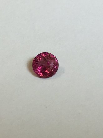 Tourmaline .41 ct. Pink 5mm round gemstone