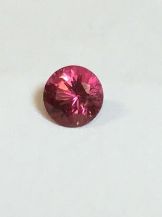 Tourmaline .51 ct. Pink 5mm round gemstone