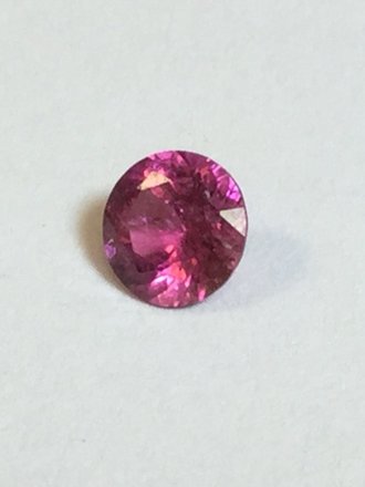 Tourmaline .43 ct. Pink 5mm round gemstone Tourmaline .43 ct. Pink 5mm round gemstone