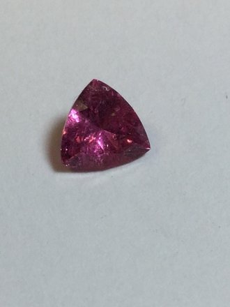 Tourmaline..70 ct Pink 6mm Trillion gemstone